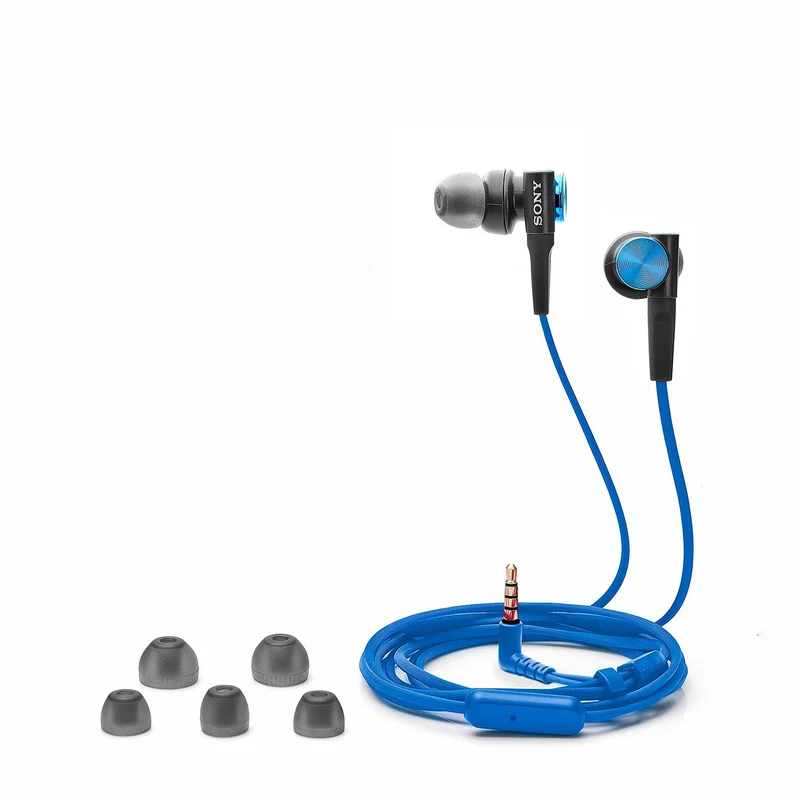 Sony Sony MDR-XB50AP - Earphones with mic - in-ear - 3.5 mm jack - blue