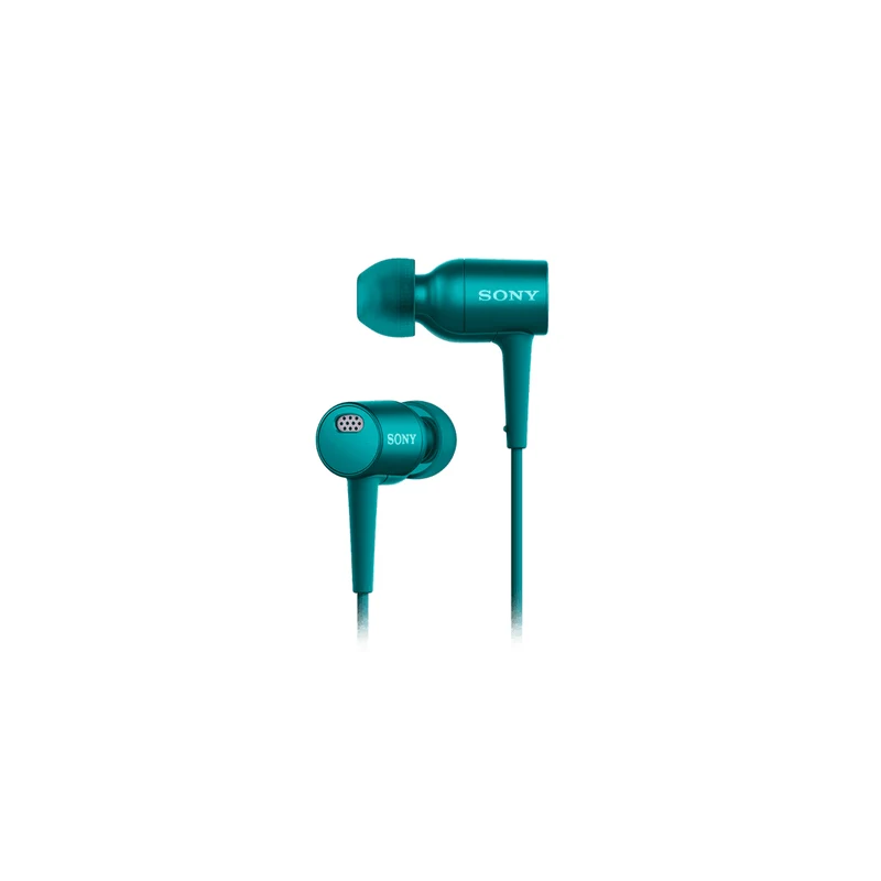 Sony MDR-EX750NA - Earphones with mic - in-ear - active noise canceling - 3.5 mm jack - viridian blue