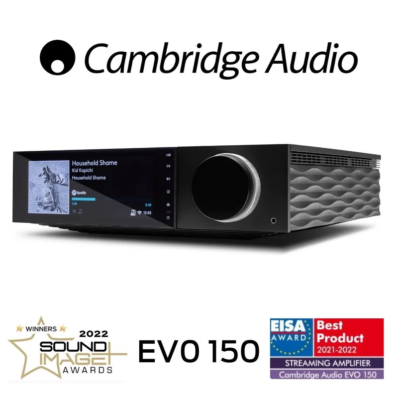 Cambridge Audio EVO150 - Amplificateur stéréo intégré 150W/C, lecteur réseau (Démonstrateur)