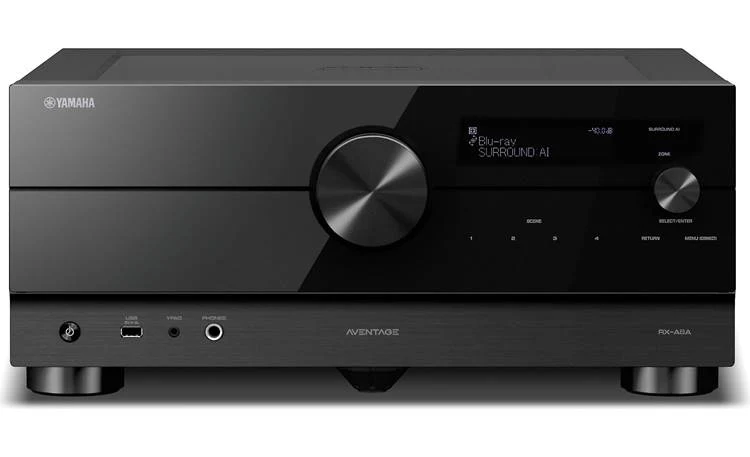 Yamaha RXA6A - Récepteur cinéma maison MusicCast 9.2, 8K, 150W, Dolby Atmos, 4K120