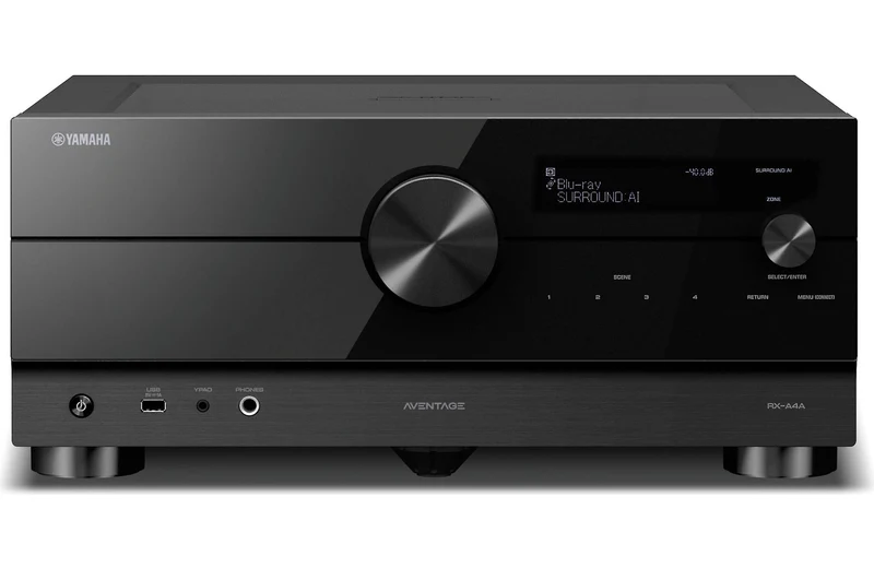 Yamaha RXA4A - Récepteur cinéma maison MusicCast 7.2, 8K, 110W, Dolby Atmos, 4K120