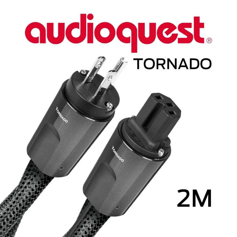 Audioquest Tornado - Câble d'alimentation à courant élevé variable Calibre 11AWG 20Amp RMS@125VAC 72vDBS PSC/PSC+