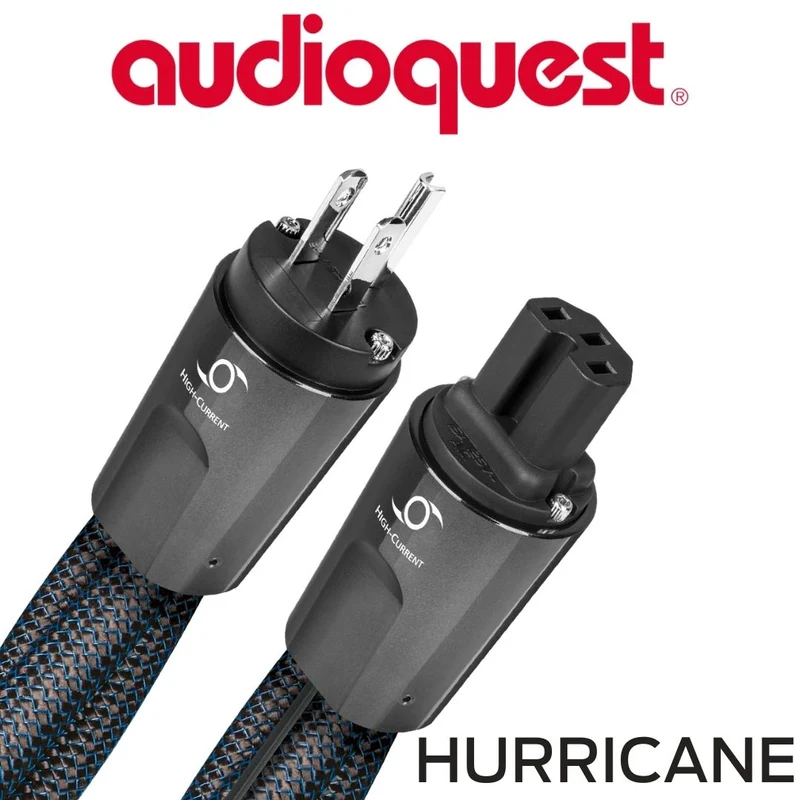 Audioquest Hurricane - Câble d'alimentation à courant élevé variable calibre 11AWG 20Amp RMS@125VAC 72vDBS PSC+