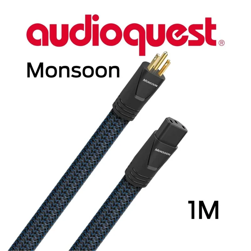 Audioquest Monsoon - Câble d'alimentation tripolaire calibre 12AWG 20 Amp à 60HZ