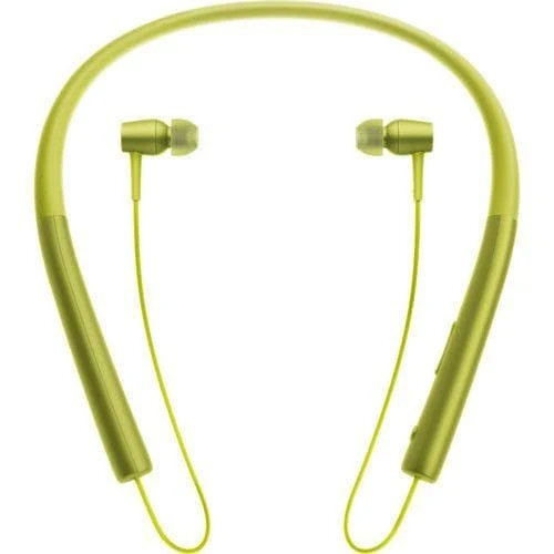 Sony MDR-EX750BT - Earphones with mic - in-ear - behind-the-neck mount - wireless - Bluetooth - NFC - lime yellow