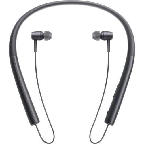 Sony MDR-EX750BT - Earphones with mic - in-ear - behind-the-neck mount - wireless - Bluetooth - NFC - charcoal black