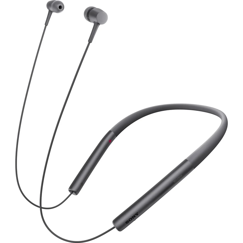 Sony MDR-EX750BT - Earphones with mic - in-ear - behind-the-neck mount - wireless - Bluetooth - NFC - charcoal black