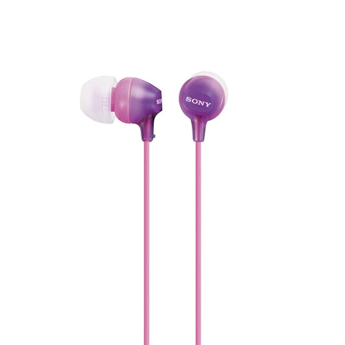 Sony MDR-EX15LP - EX Series - earphones - in-ear - 3.5 mm jack - violet