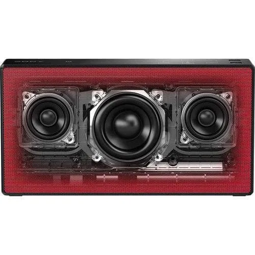 Sony SRSX55 Portable Wireless Speaker w/ NFC and Bluetooth - red