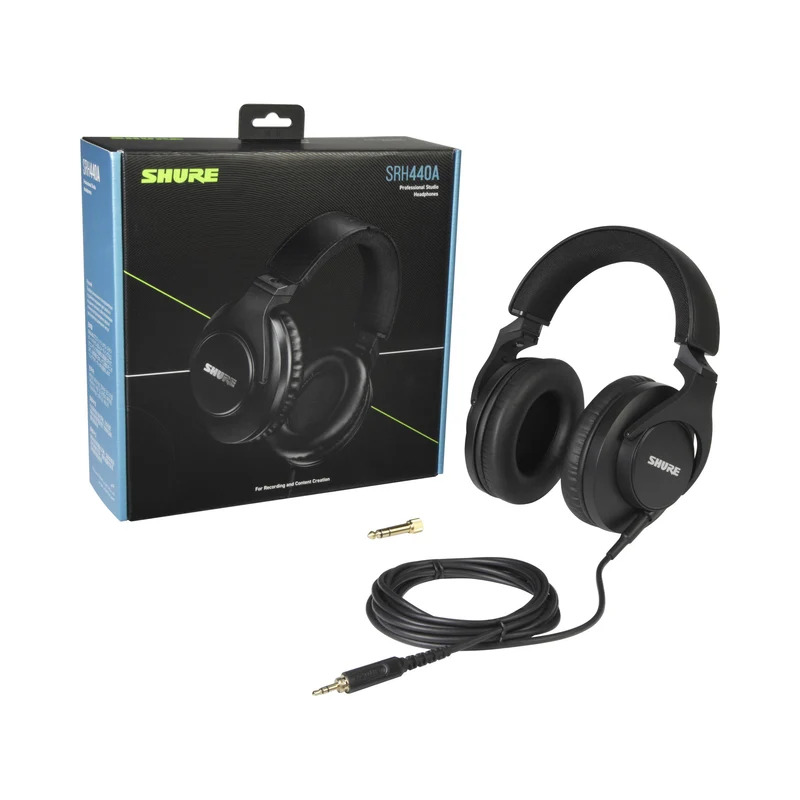 Shure SRH440A Closed-Back Over-Ear Studio Headphones