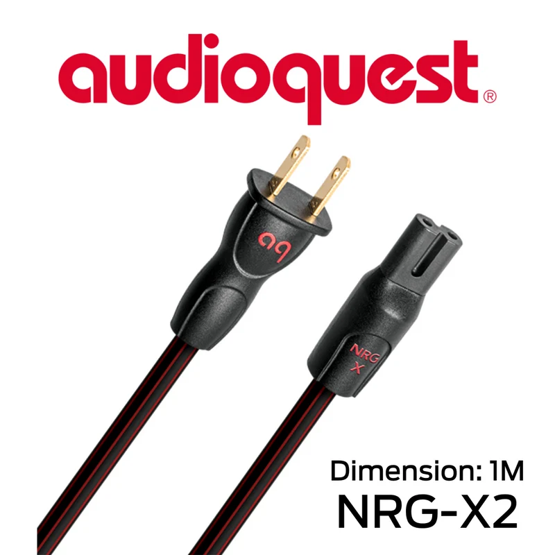 Audioquest NRGX2 - Câble d'alimentation 3 pôles à faible distorsion Calibre 17AWG