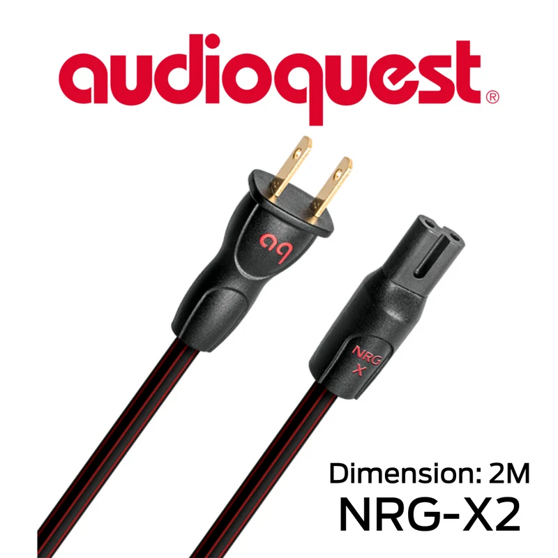 Audioquest NRGX2 - Câble d'alimentation 3 pôles à faible distorsion Calibre 17AWG
