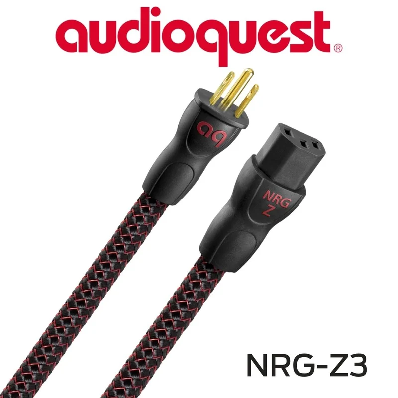 Audioquest NRGZ3 - Câble d'alimentation 3 pôles à faible distorsion Calibre 14AWG 15 Amp@120V