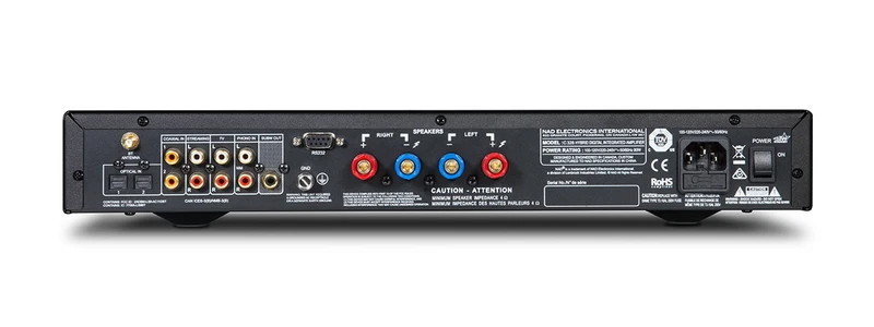 NAD C328 - Amplificateur stéréo 50W/C hybride, DAC, entrée phono