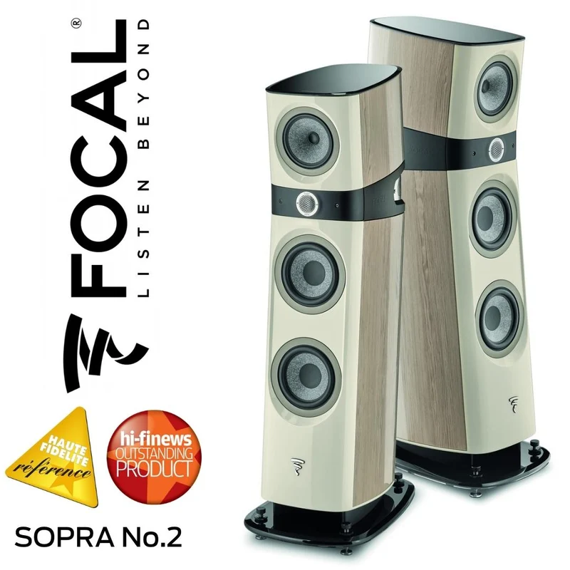 FOCAL SOPRA N°2 : Enceintes 3 voies modernes au design pur (la paire)