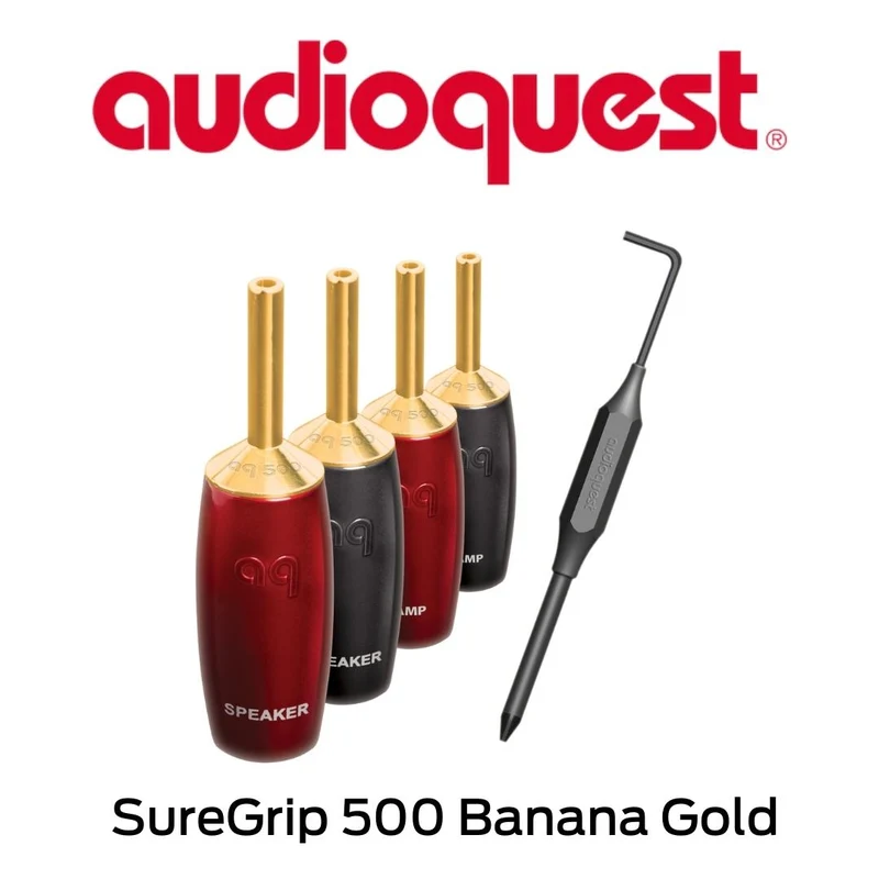 Audioquest SureGrip 500 Banana Gold - Connecteurs de type Banane