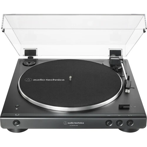 Audio-Technica Consumer AT-LP60XBT-USB-BK Fully Automatic Two-Speed Stereo Turntable with Bluetooth & USB (Black)