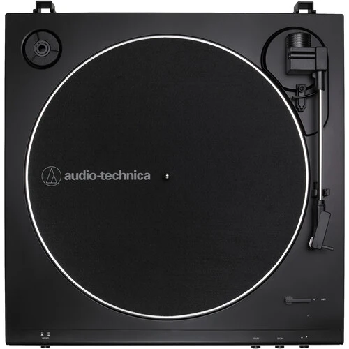 Audio-Technica Consumer AT-LP60XBT-USB-BK Fully Automatic Two-Speed Stereo Turntable with Bluetooth & USB (Black)
