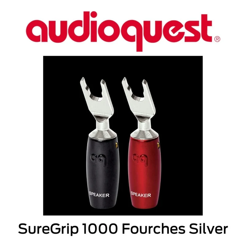 Audioquest SureGrip 1000 Fourches Silver - Connecteurs type Fourches