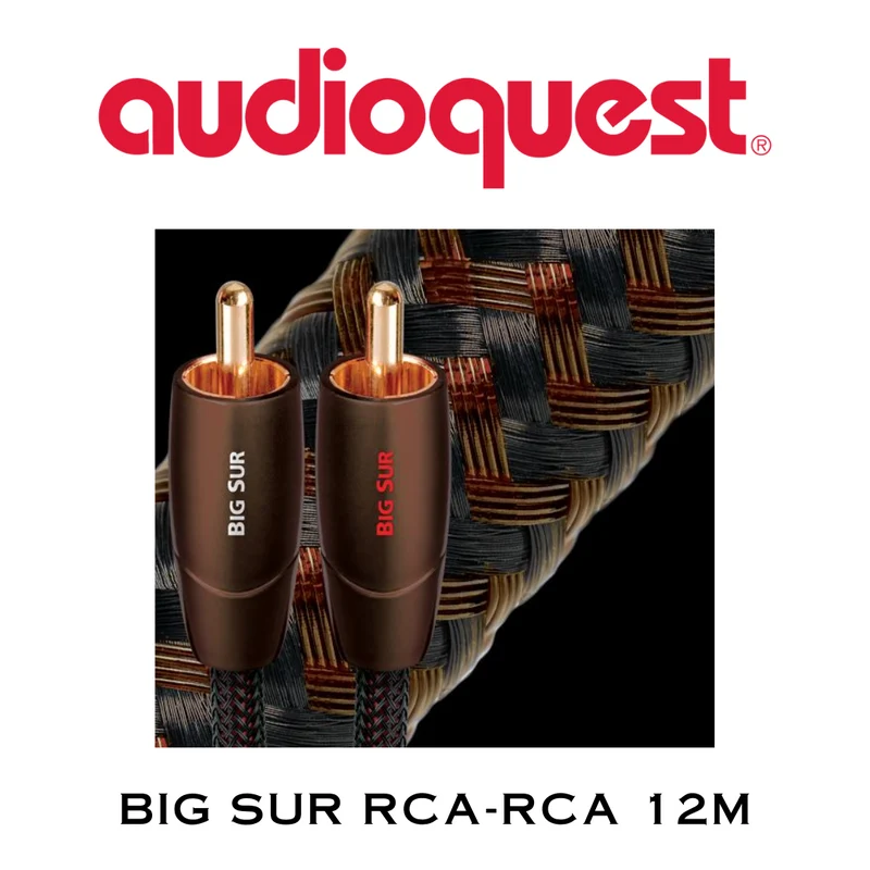 AudioQuest Big Sur - Câbles analogiques RCA mâle à RCA mâle (la paire)