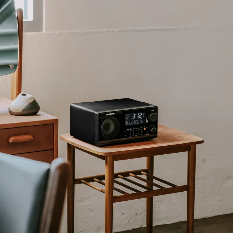 Sangean WR22 - Radio réveil numérique AM/FM, USB, Bluetooth