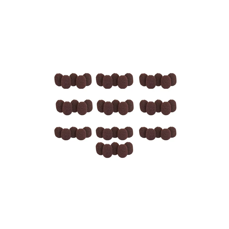 Rycote Lavalier Foams Brown (10 packs of 5)