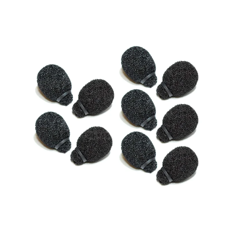 Rycote Miniature Lavalier Foams Black (1 pack of 10)