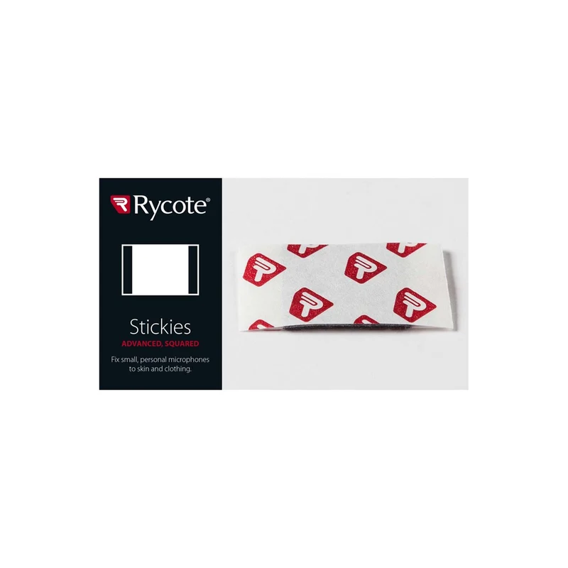 Rycote Stickies Adv, 20mm Squared (10 x 25 Packs)