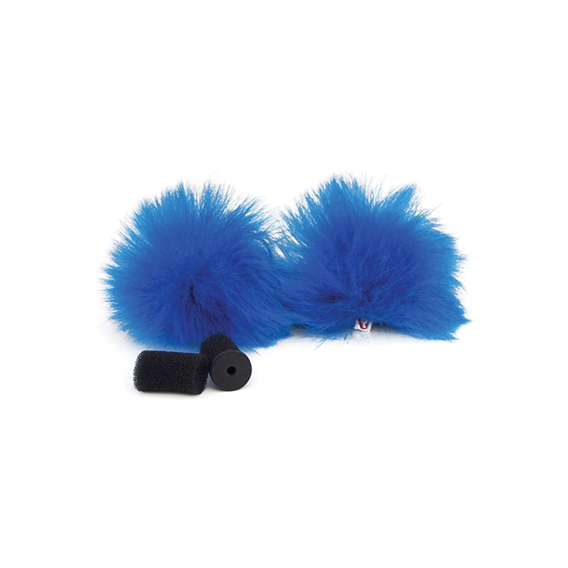 Rycote Blue Lavalier Windjammer - pair