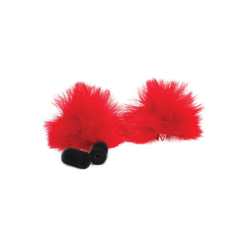 Rycote Red Lavalier Windjammer - pair