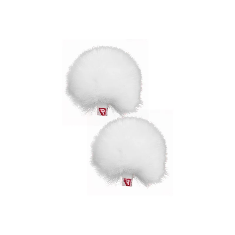 Rycote White Ristretto Lavalier Windjammer - pair