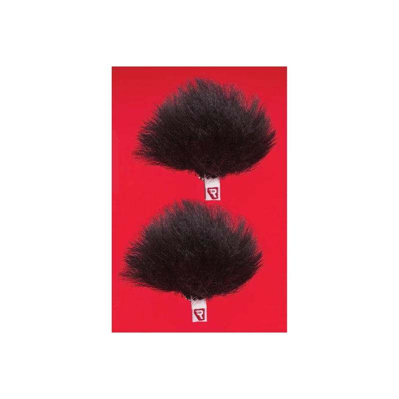 Rycote Black Ristretto Lavalier Windjammer - pair