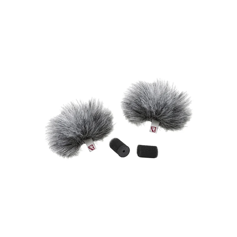 Rycote Grey Lavalier Windjammer - pair