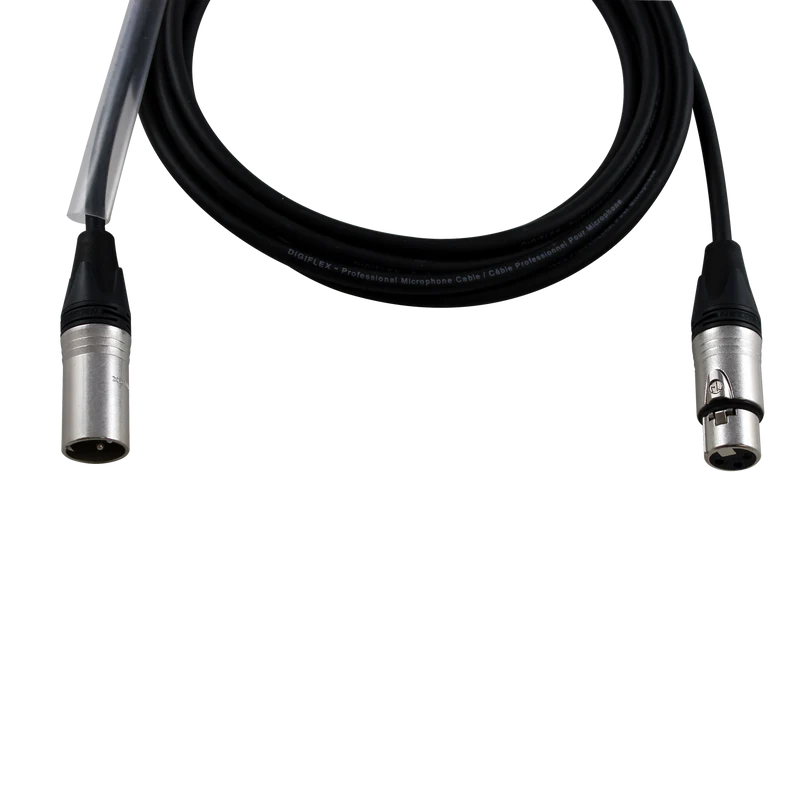 Digiflex 1 Foot NK2/6 Mic Cable -XLR M to XLR F Connectors