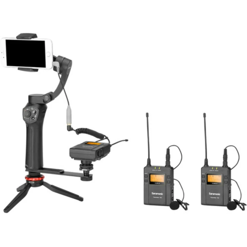 Saramonic UwMic9 2-Person Camera-Mount Wireless Omni Lavalier Microphone System Two Lav Mics