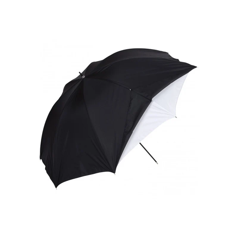 Westcott White Satin Umbrella with Removable Black Cover (45")