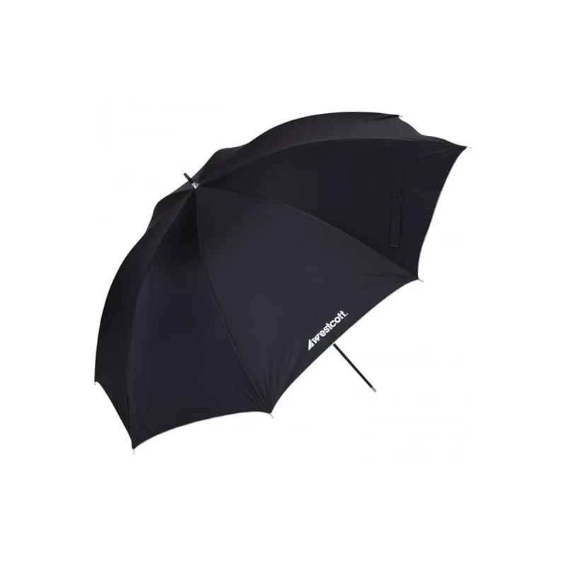 Westcott White Satin Umbrella with Removable Black Cover (45")