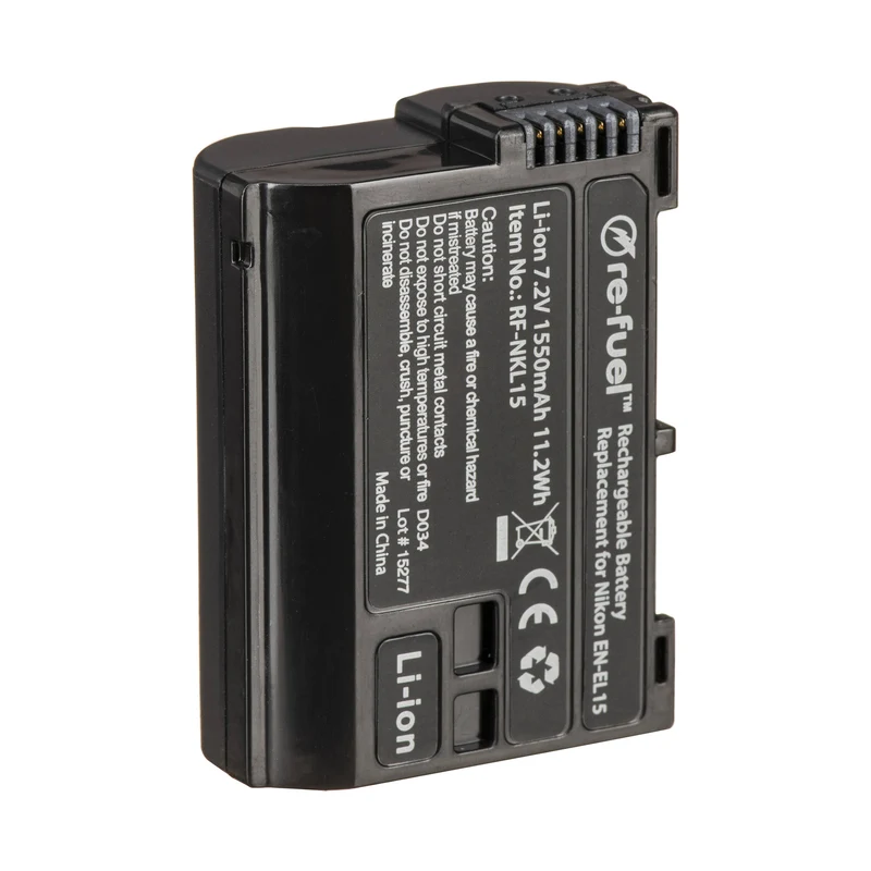 Re-Fuel EN-EL15 Type Lithium-Ion Battery (7.2V. 1550mAh)