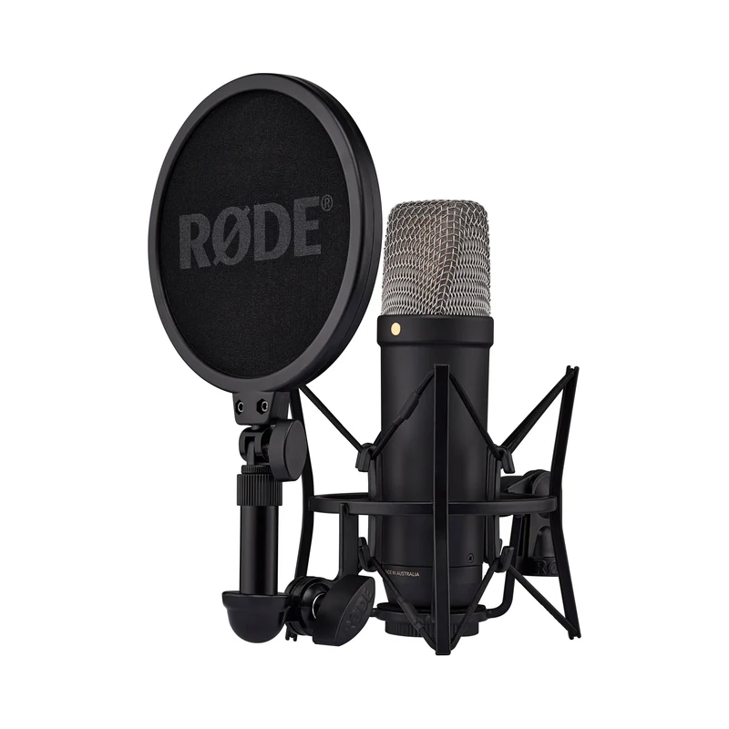 RODE NT1 5th Generation Large-Diaphragm Cardioid Condenser XLR/USB Microphone - Black