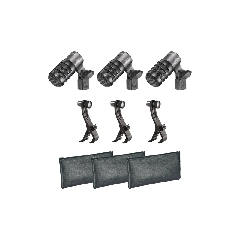 Audio-Technica ATM230PK Hypercardioid Dynamic Instrument Microphone (3-Pack)