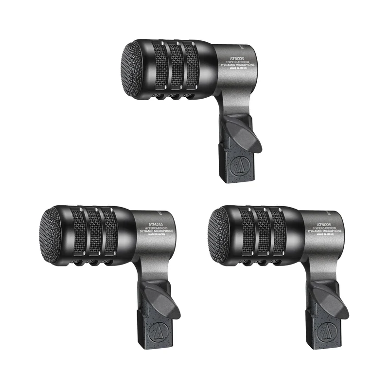 Audio-Technica ATM230PK Hypercardioid Dynamic Instrument Microphone (3-Pack)