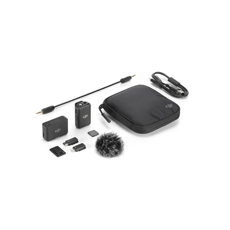 DJI Mic Compact Digital Wireless Microphone System/Recorder for Camera & Smartphone (2.4 GHz)