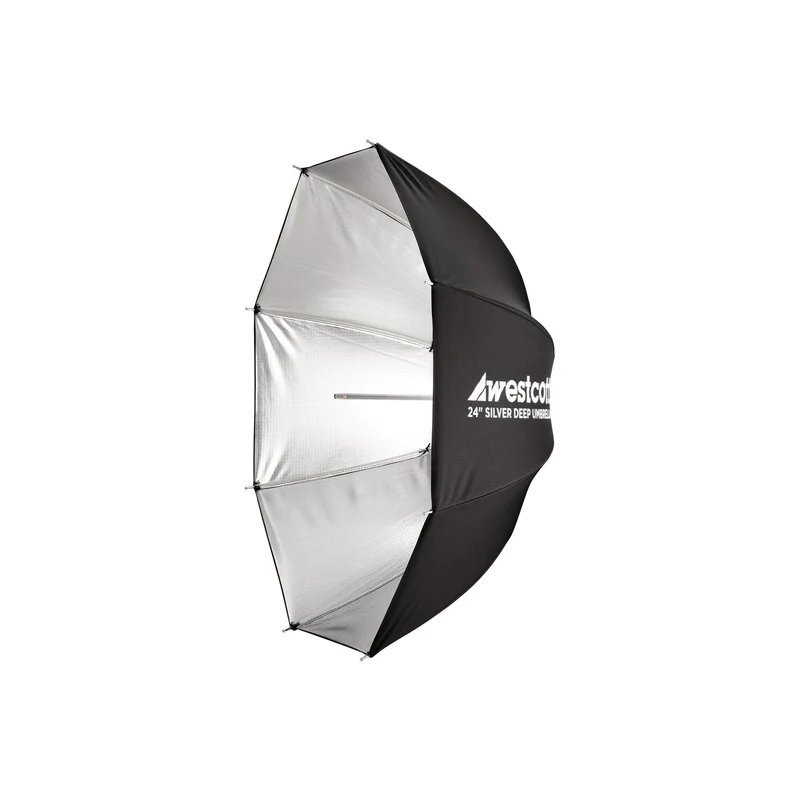 Westcott Deep Umbrella - Silver Bounce (24")