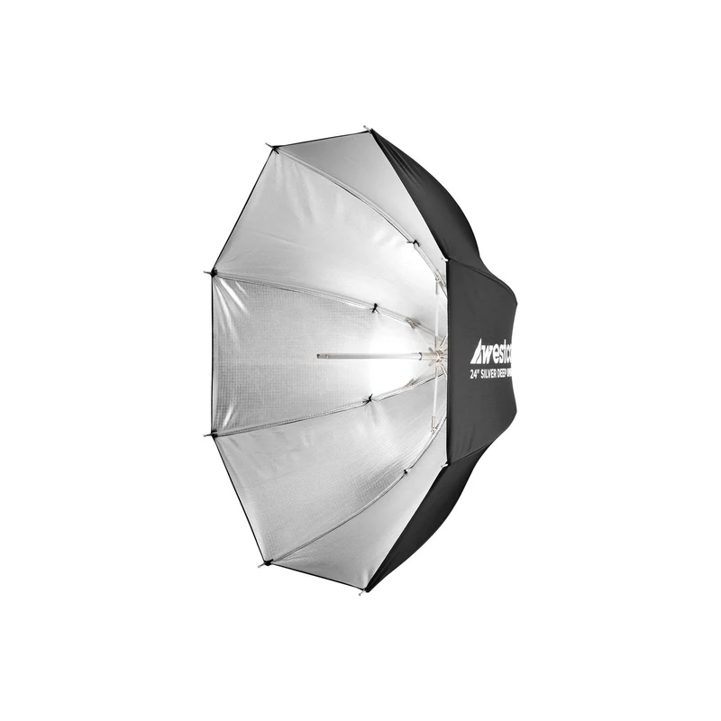 Westcott Deep Umbrella - Silver Bounce (24")