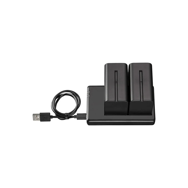 Westcott NP-F970 Dual Battery Pack with Charger (2-pack L-Series 7.4V 6600mAh 48.8Wh)
