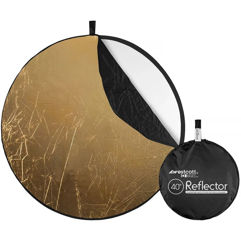 Westcott Collapsible 5-in-1 Reflector with Gold Surface (40")