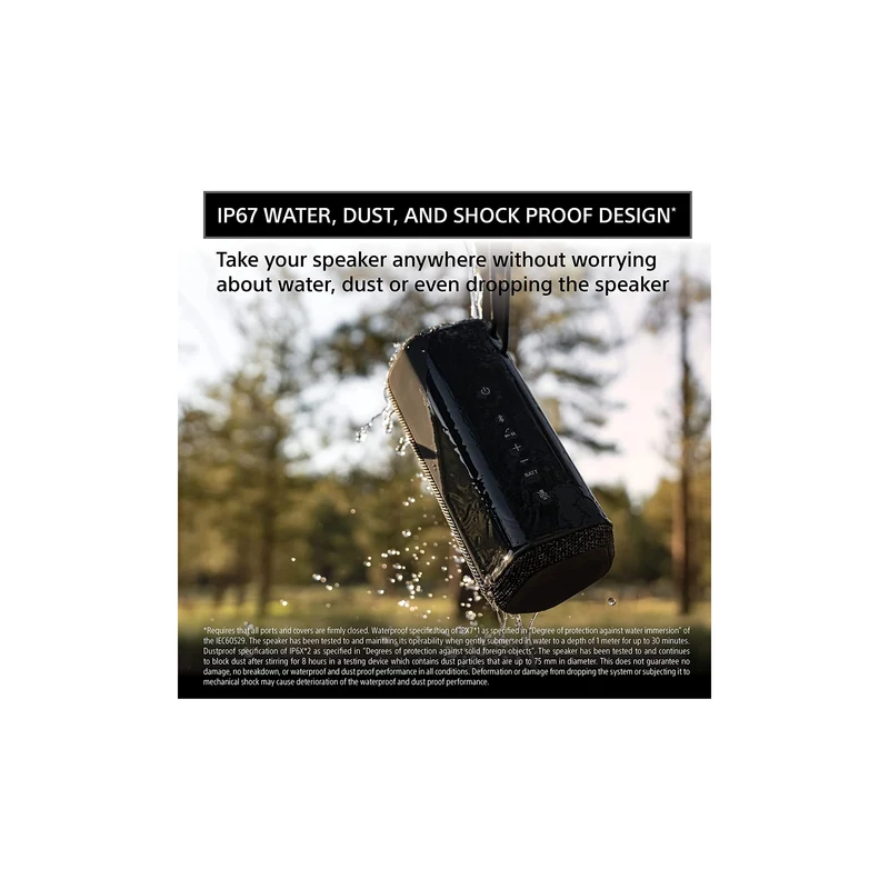 Sony SRS-XE200 Waterproof Wireless Ultra light Bluetooth Speaker