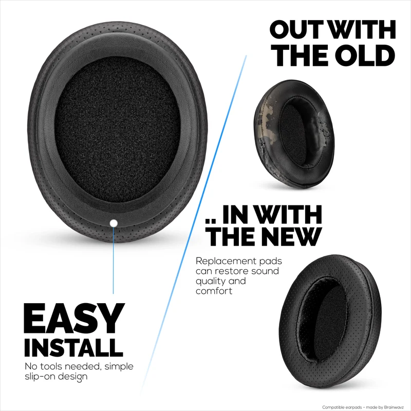 Coussinets d'oreille perforés de rechange pour casques Steelseries Arctis Nova Series 1/P/X 3 5/P/X 7/P/X PRO et PRO pour Xbox, en cuir PU respirant et mousse à mémoire de forme.
