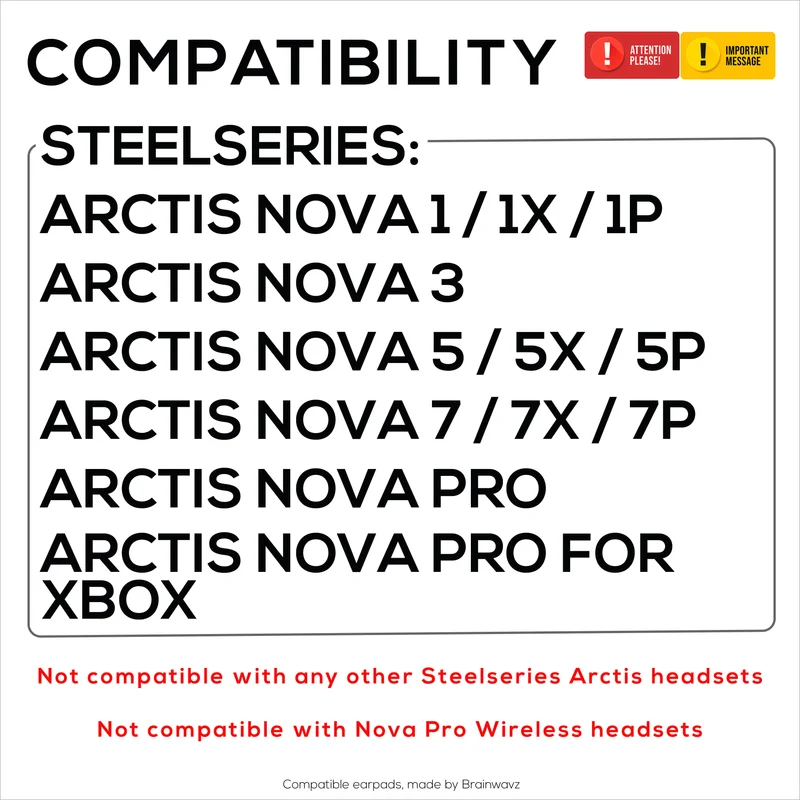 Coussinets d'oreille de remplacement hybrides pour casque Steelseries Arctis Nova Series 1/P/X 3 5/P/X 7/P/X PRO et PRO pour Xbox : gel souple, tissu respirant avec cuir PU et mousse à mémoire de forme.