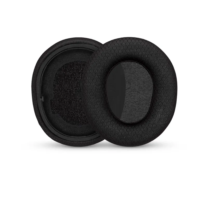 Coussinets d'oreille en tissu pour casques Steelseries Arctis Nova Pro Wireless, Nova Pro Omni et Nova Elite, en maille respirante et mousse à mémoire de forme haute densité.